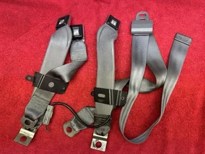 1992 - 1996 Ford F150 F250 F350 40/20/40 Jump Seat Type Belt Latches GRAY OEM - Picture 1 of 13