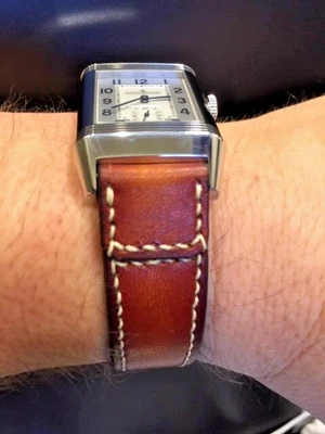 Jaeger-LeCoultre TTR 1931 vintage Santoni leather strap hand made in Taiwan - Image 1 of 4