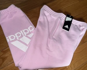 Girls Adidas Size 6  Fleece Joggers - Picture 1 of 5