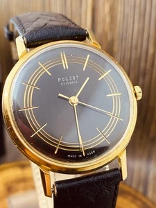 Vintage Poljot 2209.H Soviet Original Mechanical Wrist Dress Watch AU 80s #7741 - Picture 1 of 23