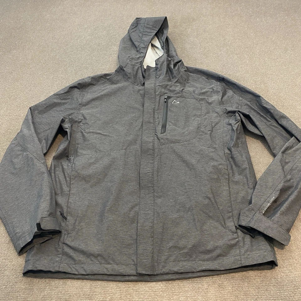 Paradox Rain Jacket Men Medium Gray Full Zip Hiking Outdoor Lightweight Packable - Image 1 of 4