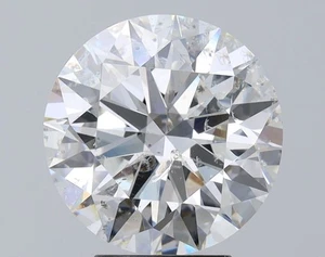 Cert. AGI 4,23 Karat runder natürlicher abgebauter Diamant lose G Farbe SI3 Reinheit - Bild 1 von 2