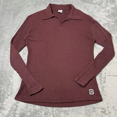 De colección Años 90 Mujer Levis Plata Tab Acanalado Manga Larga Talla XL Elástico RARO Foto 1 de 4