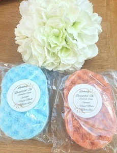 Organic OMP Soap Sponge, Animal Cruelty Free, Highly Scented, - Picture 1 of 9