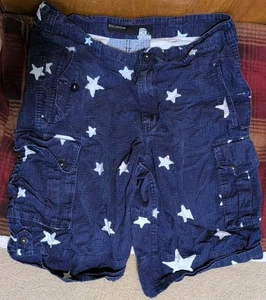 Pantaloncini cargo lunghi uomo Rocawear taglia 36 blu con stelle - Foto 1 di 3