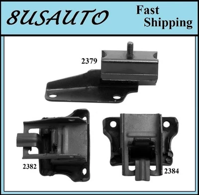 3 piezas montaje de motor y transmisión apto para Chevrolet Monte Carlo 1978-1987 3,8 L 231cid - AT Foto 1 de 4