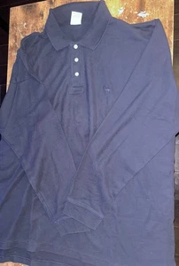 Camisa polo Brooks Brothers 346 manga larga rendimiento para hombre XL negra 100 % algodón - Imagen 1 de 3