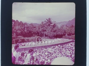 Vtg 9 1950s Large 2x2 Slides - HAWAII - Lei Day, University, Festivals, Scenery - Picture 1 of 9