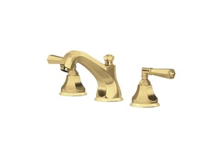 Grifo de lavabo Rohl Palladian amplio en latón satinado sin lacar A1908LMSUB - Imagen 1 de 1