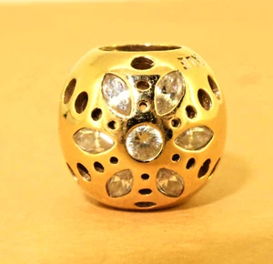 Pandora Charm 14 kt Gold Blume Kugel. Super Zustand. Selten in 14k. SCHÖN1 - Bild 1 von 4