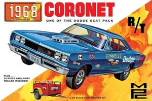 AMT/MPC MPC975/12 - 1/25 1968 Dodge Coronet Hardtop W/Trailer - New - Picture 1 of 1