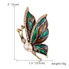 Butterfly Animal Pearl Crystal Brooch Pin Women Jewelry Wedding Bridal Wholesale