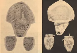 VINTAGE Baby Hat & Mitts/Crochet Pattern INSTRUCTIONS ONLY - Bild 1 von 1