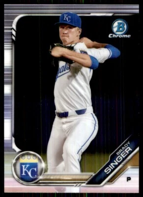2019 Bowman Chrome Prospects Brady Singer Kansas City Royals #BCP-110 - Image 1 of 2