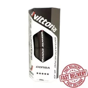 Vittoria Corsa G2.0 Competition 700 x 28C Clincher Tire Road Bike Full Black - Picture 1 of 5