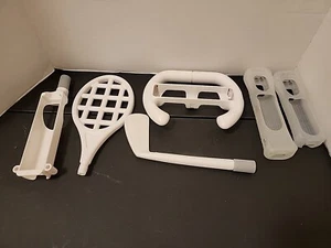 Accesorios para Mando Wii Blanco - Raqueta, Rueda, Club, Fundas para Mando a Distancia  - Imagen 1 de 2