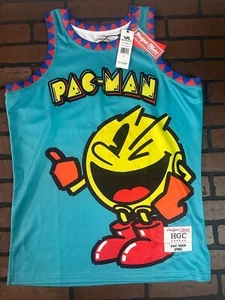 Camiseta deportiva de baloncesto PAC MAN Blue Headgear Classics ~Nunca usada~ S L - Imagen 1 de 6