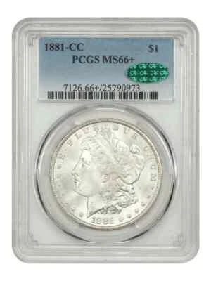 1881-CC $1 PCGS CAC MS66+ - Morgan Dollar - Image 1 of 2