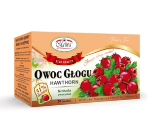 MALWA FRUIT HERBAL OWOC GLOGU HAWTHORN TEA NO CAFEINE 20 Bags POLAND Polish TEA - Picture 1 of 1