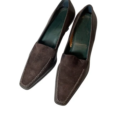 VTG Naturalizer Brown Leather & Suede Pumps Low Heel Size 7M - Image 1 of 4