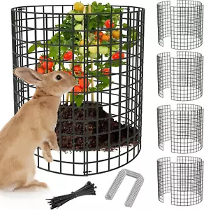 12 Pcs Plant Protectors from Animals, 16X12In Metal Wire Plant Cage, 4 Pack Gard - Picture 1 of 12