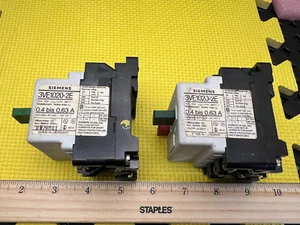 Siemens Motor Controller 3VE1020-2E, Quantity 2,  Fast Tracked Shipping - Picture 1 of 5