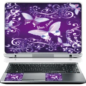 15 Inch Laptop Skin Sticker Cover Art Decal & Wrist Pad Customize Your text - Picture 1 of 3