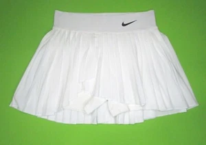 Nike Women's Dri-FIT Advantage Pleated Tennis Skirt - Size S, L (DX1404-100) - Picture 1 of 10