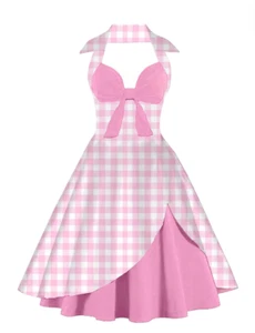 50er Jahre Stlye Swing Cocktail Party Kleid - 2XL (CD16) - Bild 1 von 3