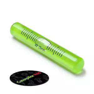 Frasco de vidrio Spirit nivel de burbuja sin plumín verde 70 mm x 11 mm (2 3/4 x 7/16 pulgadas) - Imagen 1 de 6
