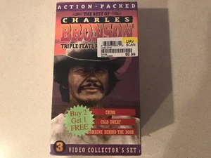 The Best of Charles Bronson Triple Feature (VHS, 1997) Sealed - Picture 1 of 6