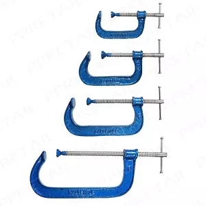 HEAVY DUTY MALLEABLE G CLAMPS 3/4/6/8" Grip/Vice Metal/Woodwork 75/100/150/200mm - Picture 1 of 12