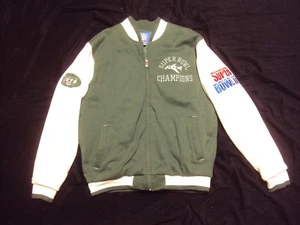 NY Jets Super Bowl III Jacket Reebok Adult Small Pre-Owned! - Picture 1 of 8