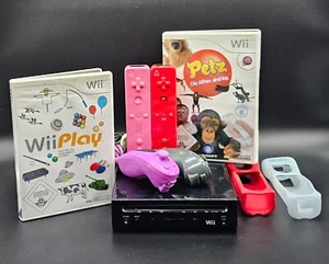 Nintendo Wii 2 PLAYER PACK - mit 2 Spielen #schwarz (gebraucht) #Wii23 - Bild 1 von 13