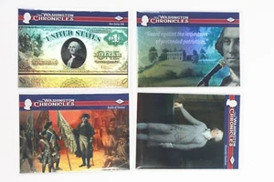 (4) 2022 Historical Autographs Washington Chronicles Alloy Foil Lot /199 - Picture 1 of 4