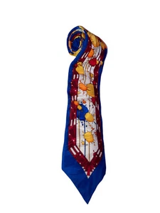 Vintage 90s retro neck Tie Rush Limbaugh No Boundaries Silk paint Splatter Y2K - Picture 1 of 3
