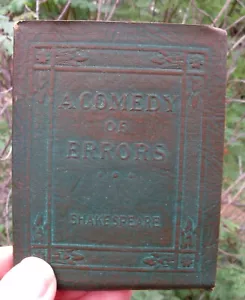 LITTLE LEATHER LIBRARY BOOK Shakespeare A COMEDY OF ERRORS Vintage Literature - Imagen 1 de 5