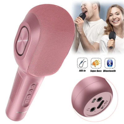 Wireless Bluetooth Microphone Player Speaker Music Singing Song for Party KTV - Image 1 of 4