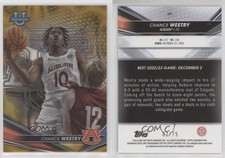 2022-23 Bowman University Best Gold Lava Refractor /75 Chance Westry #68