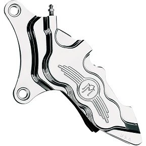 PERFORMANCE MACHINE Chrome Left Front 13" 6-Piston Differential Brake Caliper - Image 1 of 3