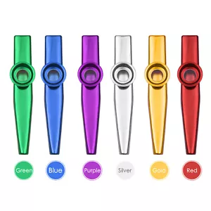 6 Stck. Aluminiumlegierung Kazoo Set Musikinstrument für Erwachsene Kinder Anfänger M8H8 - Bild 1 von 8