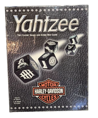 Used Harley Davidson Yahtzee Game Hasbro USAopoly 2003 - Image 1 of 4