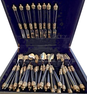 Vintage RENAISSANCE Stainless 18/10 Flatware Set 8 Place Settings - Picture 1 of 5