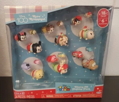 Bonecos Tsum Tsum Disney 100 retrô reimaginado pacote de férias (18) novo na caixa 2023 - Imagem 1 de 4