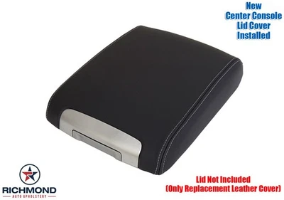 Крышка центральной консоли из натуральной кожи для Toyota Land Cruiser 2008-2015 годов выпуска, черная - Изображение 1 из 4