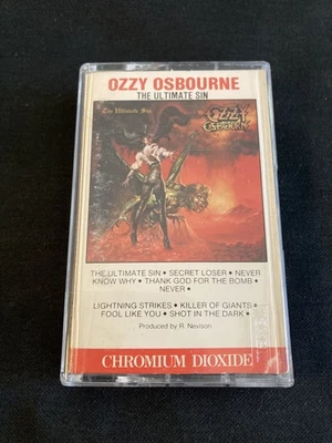 Ozzy Osbourne - The Ultimate Sin 1986 Canada CrO2 RARE Cassette Excellent - Image 1 of 4
