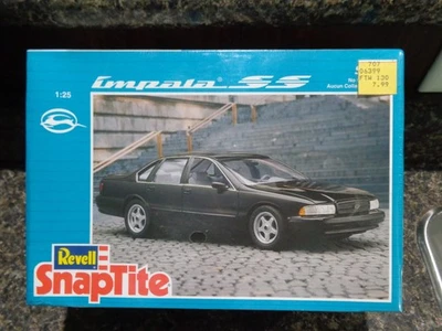 1994 CHEVY IMPALA SS 1/25 REVELL SNAPTITE 1996 LACRADO DE FÁBRICA - Imagem 1 de 4