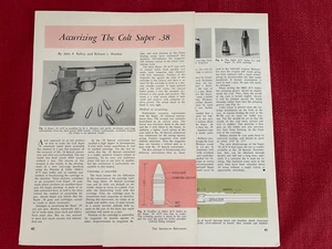 Vintage 1961 Accurizing The Colt .38 Automatic Magazine Print Ad Diagram - Picture 1 of 3