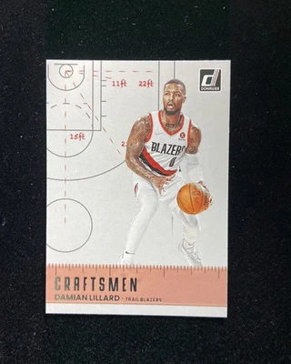 2022-23 Panini Donruss Basketball Craftsmen #9 Damian Lillard Blazers ZY - Image 1 of 4