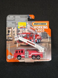 Matchbox Working Rigs San Diego Fire Rescue Pierce Velocity Aerial Platform - Picture 1 of 3
